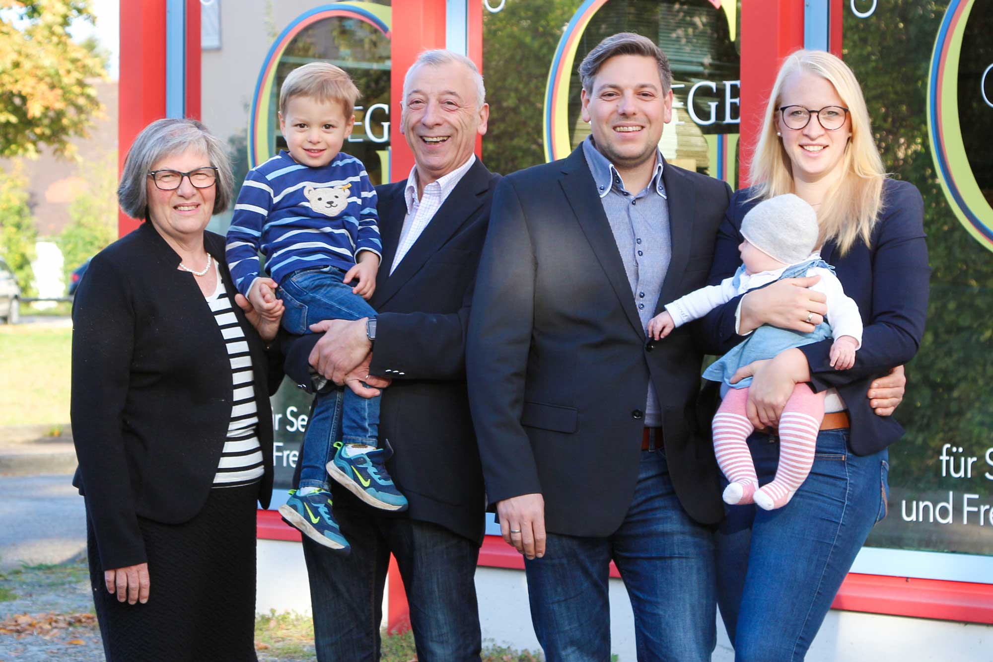 Familie Gerblinger - Christine, Franz und Andreas