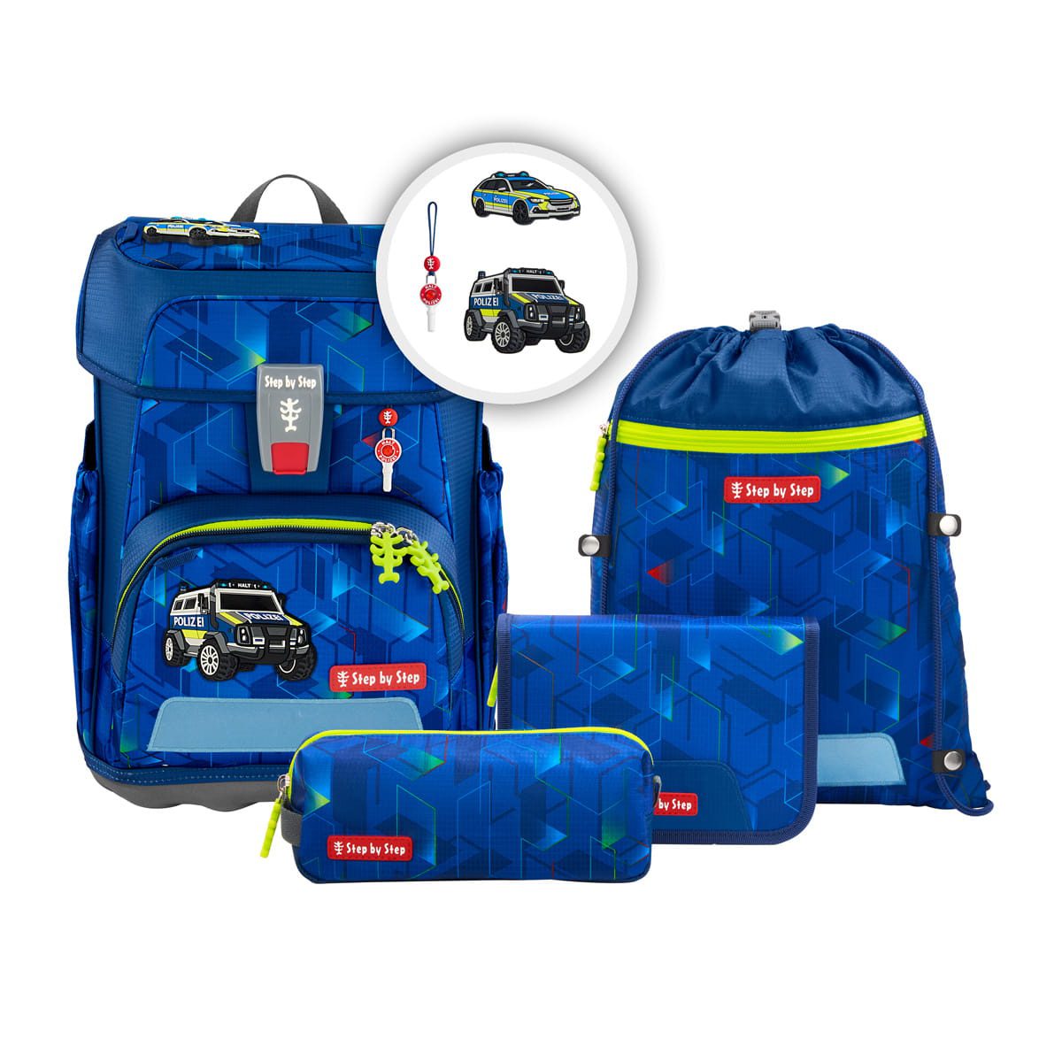 Step by Step Cloud Police Truck Charly